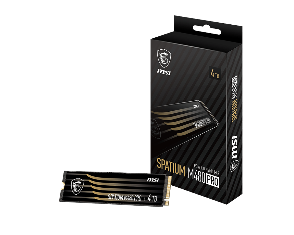 MSI Incent SSD SPATIUM M480 PRO PCIe 4.0 NVMe M.2 4TB - MSI e-Shop | Offiziell von MSI Deutschland