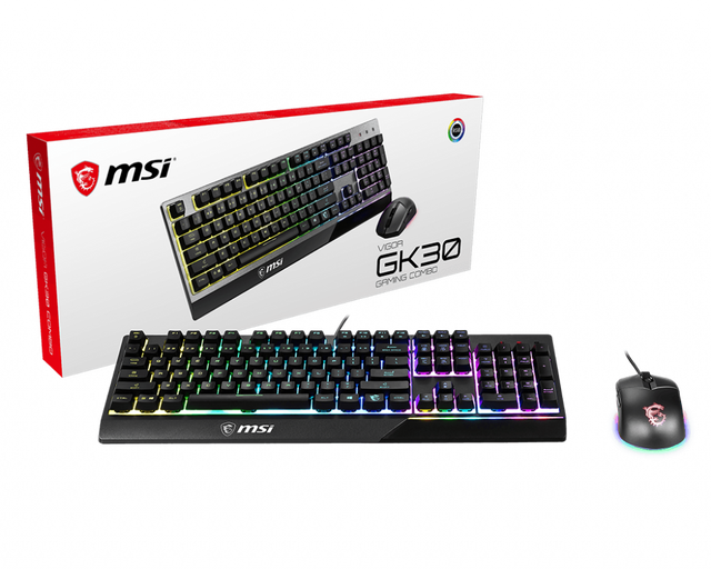 MSI Gaming Tastatur/Maus Set VIGOR GK30 COMBO DE (Geschenk) - MSI e-Shop | Offiziell von MSI Deutschland