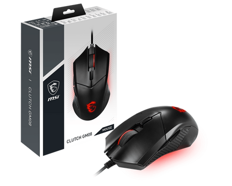 MSI Incent Gaming Maus Clutch GM08 USB - MSI e-Shop | Offiziell von MSI Deutschland