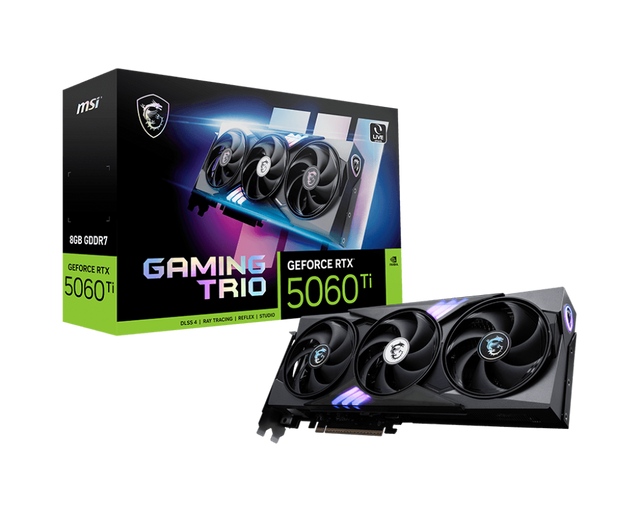 GeForce RTX 5060 Ti 8G GAMING TRIO - MSI e-Shop | Offiziell von MSI Deutschland