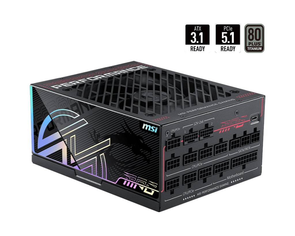 MSI Desktop PC Netzteil MPG Ai1300TS PCIE5