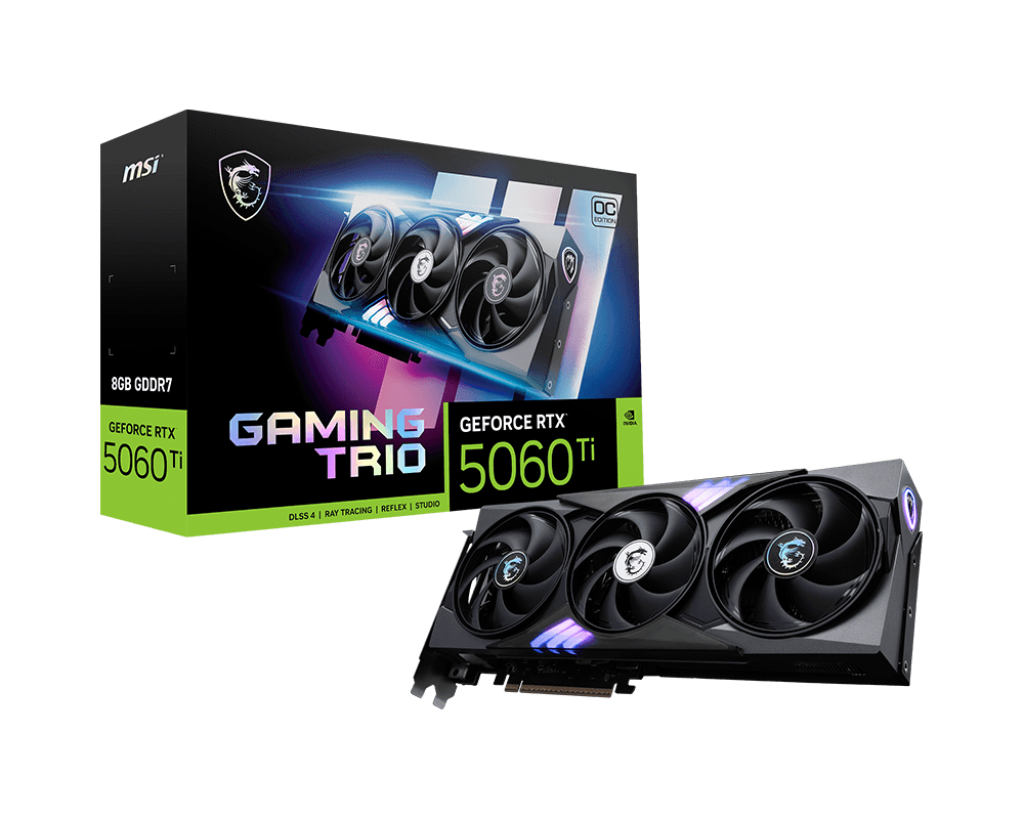 MSI Grafikkarten GeForce RTX 5060 Ti 8G GAMING TRIO OC - MSI e-Shop | Offiziell von MSI Deutschland