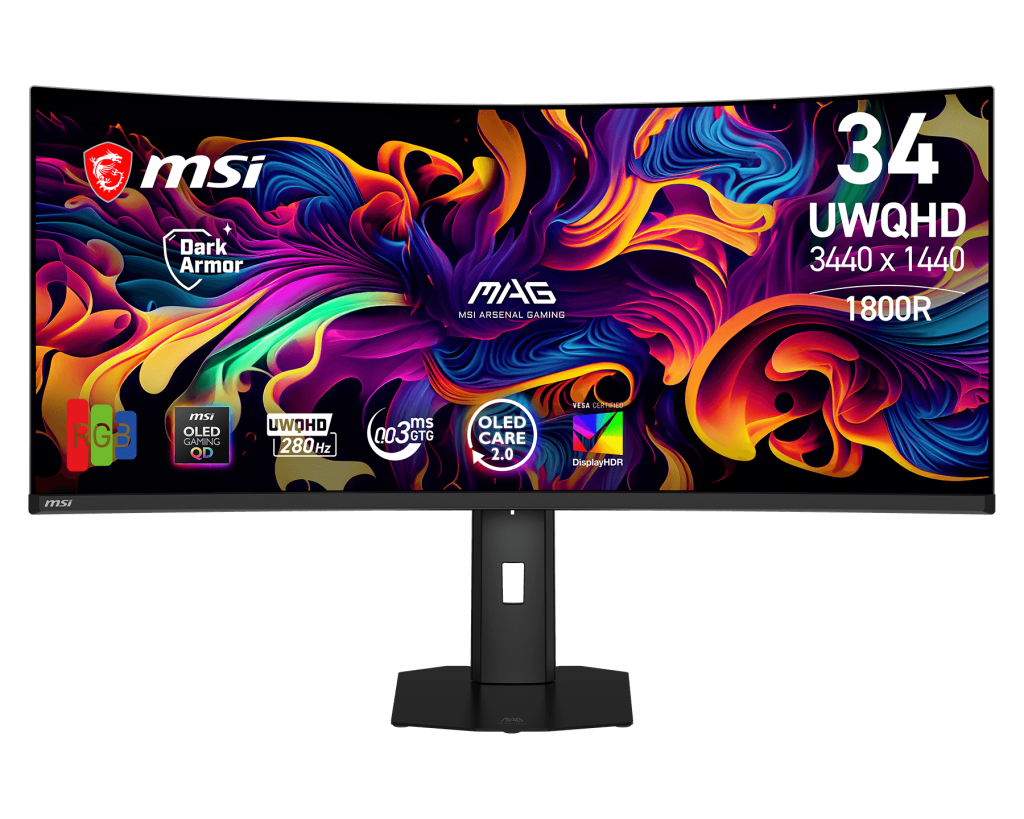 MAG 341CQP QD-OLED X28 | MSI Gaming Monitor  ***Verpackung leicht beschädigt****