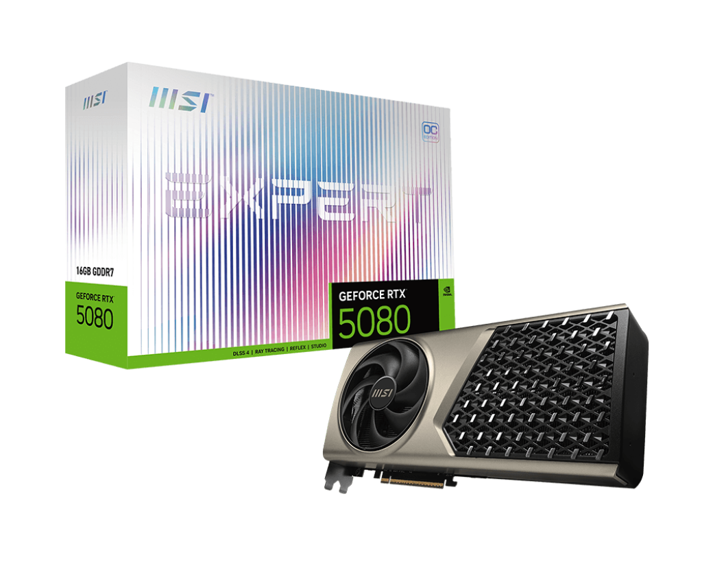 MSI Grafikkarte GeForce RTX 5080 16G EXPERT OC - MSI e-Shop | Offiziell von MSI Deutschland