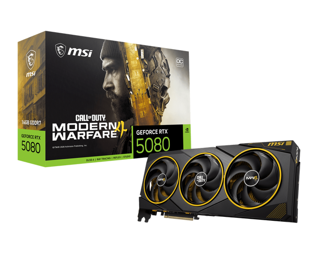 MSI Grafikkarte GeForce RTX 5080 16G COD MW4 EDITION OC - MSI e-Shop | Offiziell von MSI Deutschland