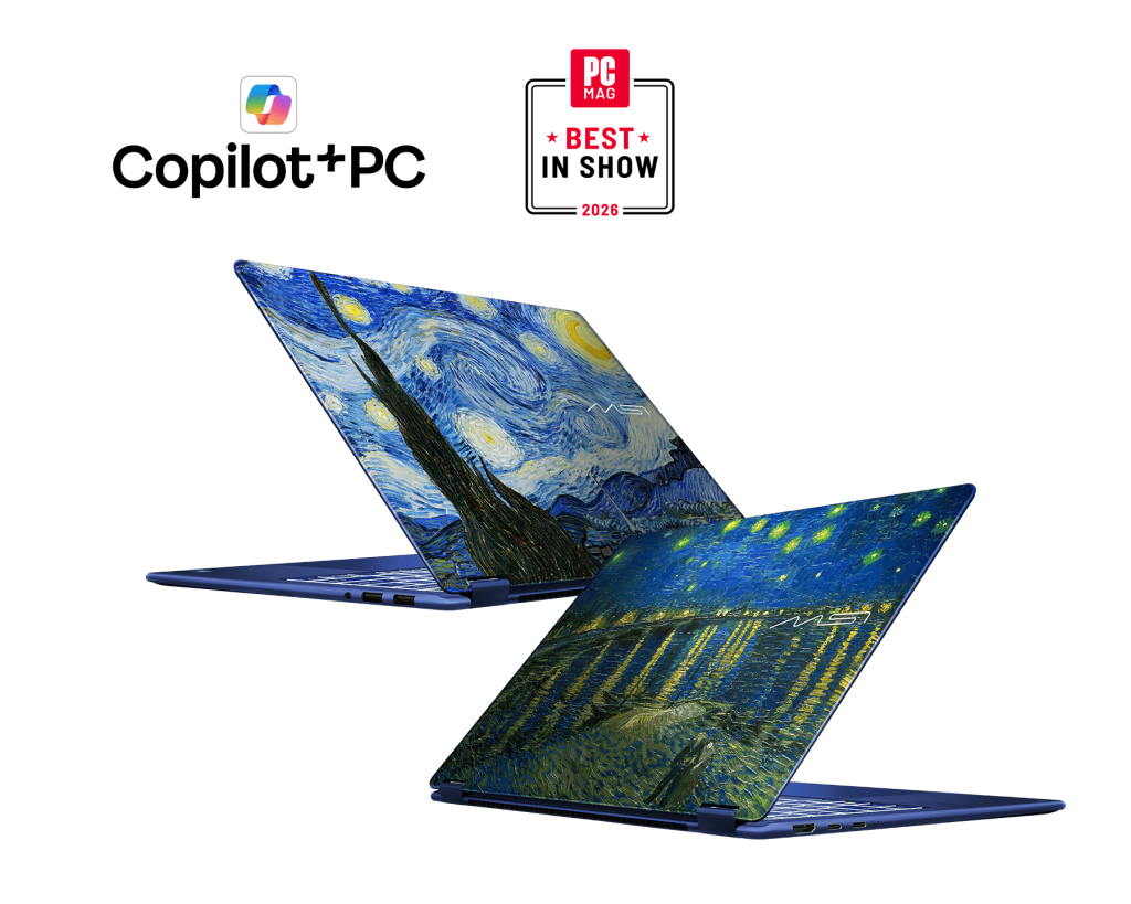 MSI Laptop Prestige 14 Flip AI+ Starry Night Over the Rhone *** Vorabverkauf *** LT voraussichtlich ab KW 37!!!!!