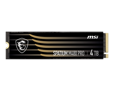 MSI CD SSD SPATIUM M480 PRO PCIe 4.0 NVMe M.2 4TB - MSI e-Shop | Offiziell von MSI Deutschland