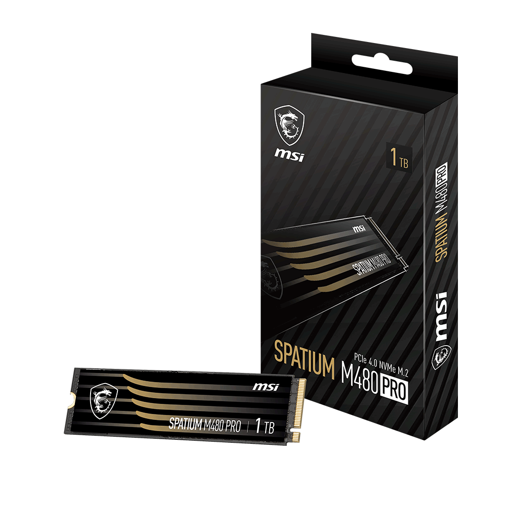 MSI SSD SPATIUM M480 PRO PCIe 4.0 NVMe M.2 1TB - MSI e-Shop | Offiziell von MSI Deutschland