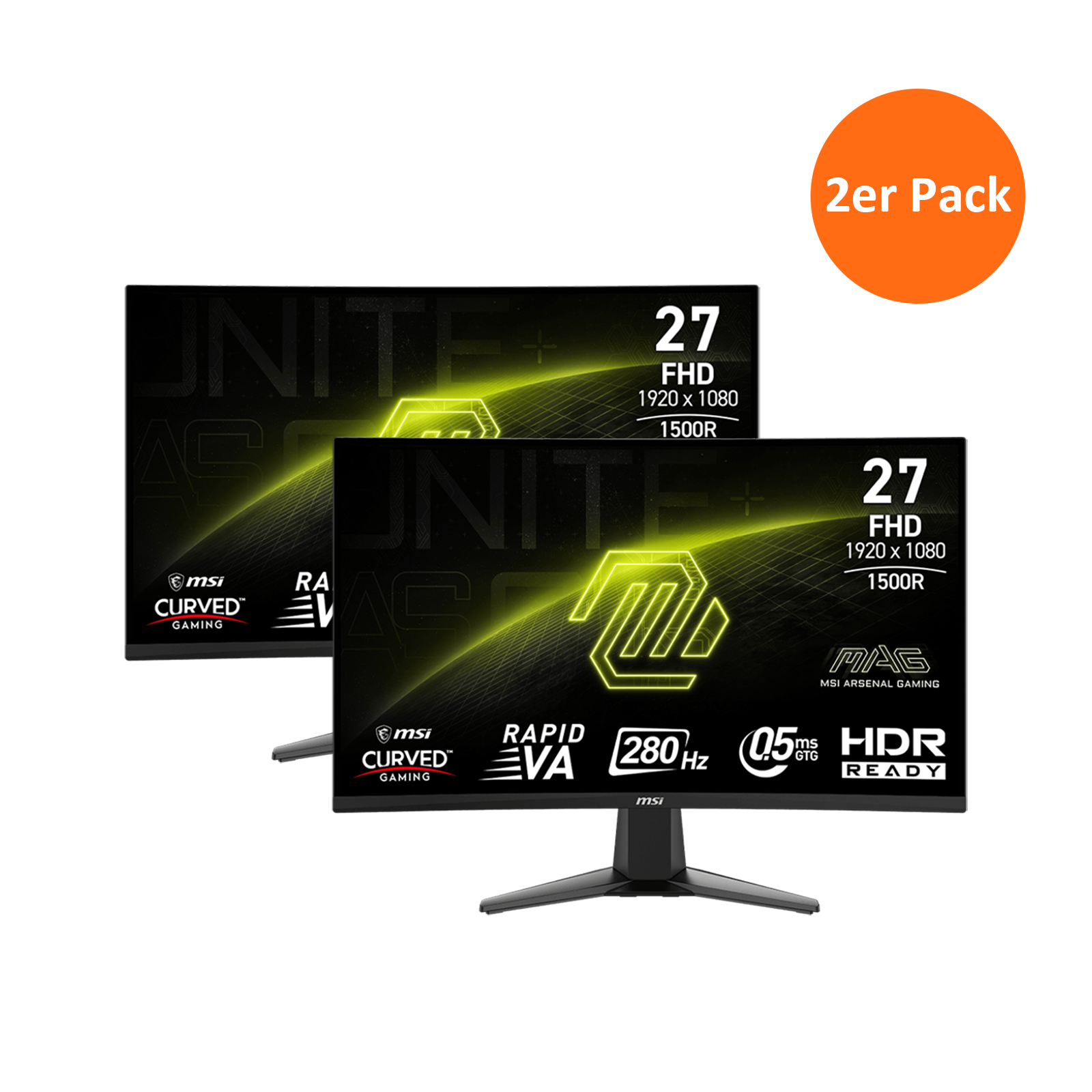 2er Pack - MAG 276CXF | MSI Gaming Monitor