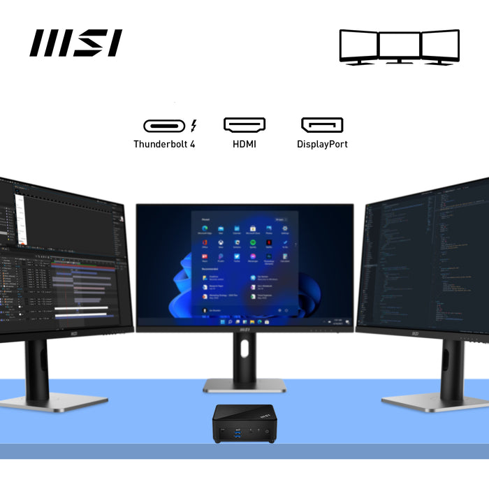 Cubi 5 12M-021BDE | i5-1235U 1,3G  | MSI Desktop Cube Barebone