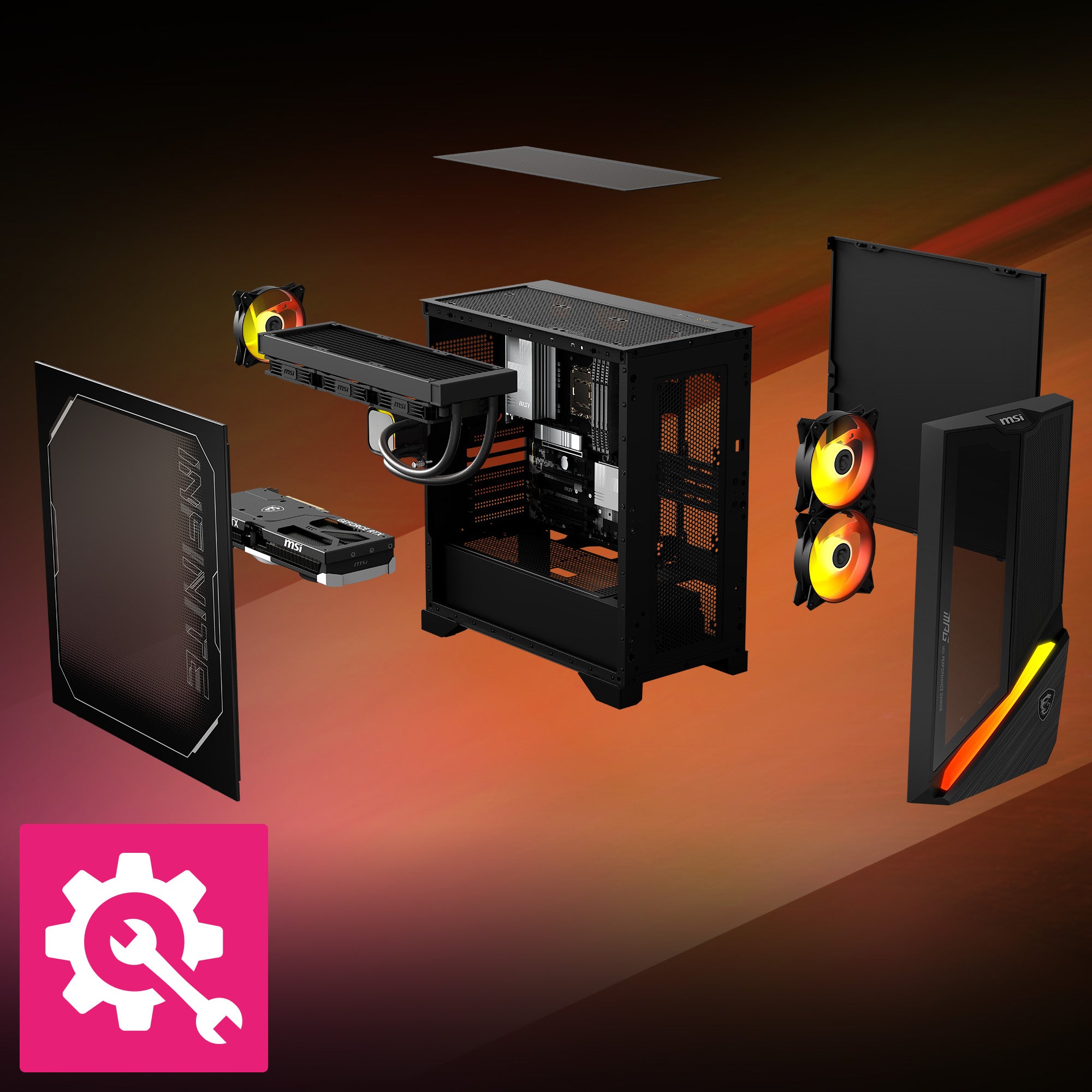 MSI Desktop PC MPG Infinite Z3 X3D 7NVRR7-875EU