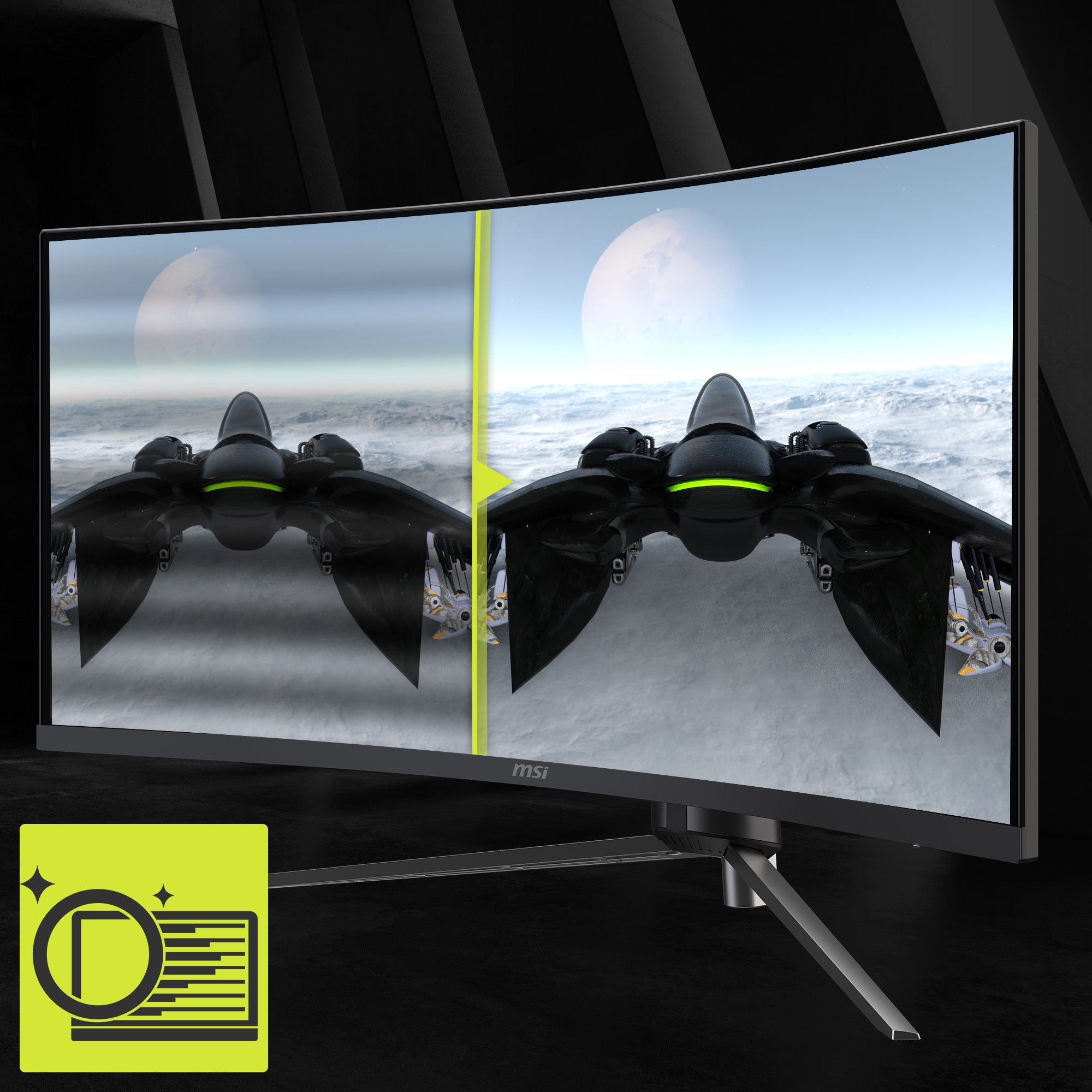 MSI MAG 345CQR – 34″ UWQHD 180 Hz gekrümmter Gaming-Monitor – MSI