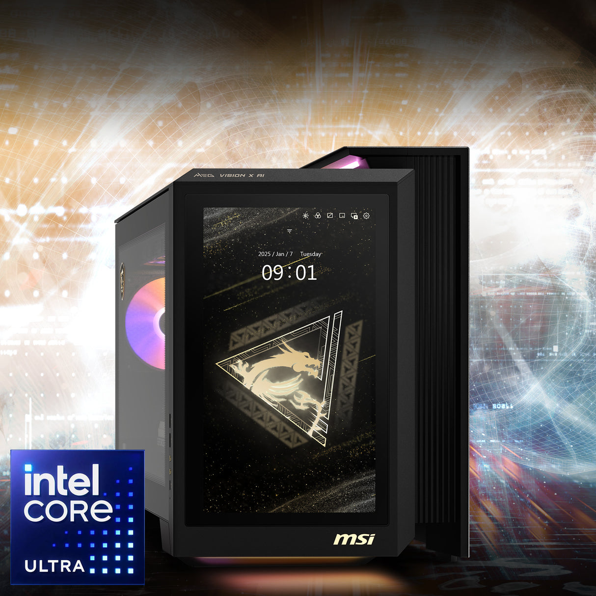 MSI Desktop PC MEG Vision X AI 2NVP7-209AT