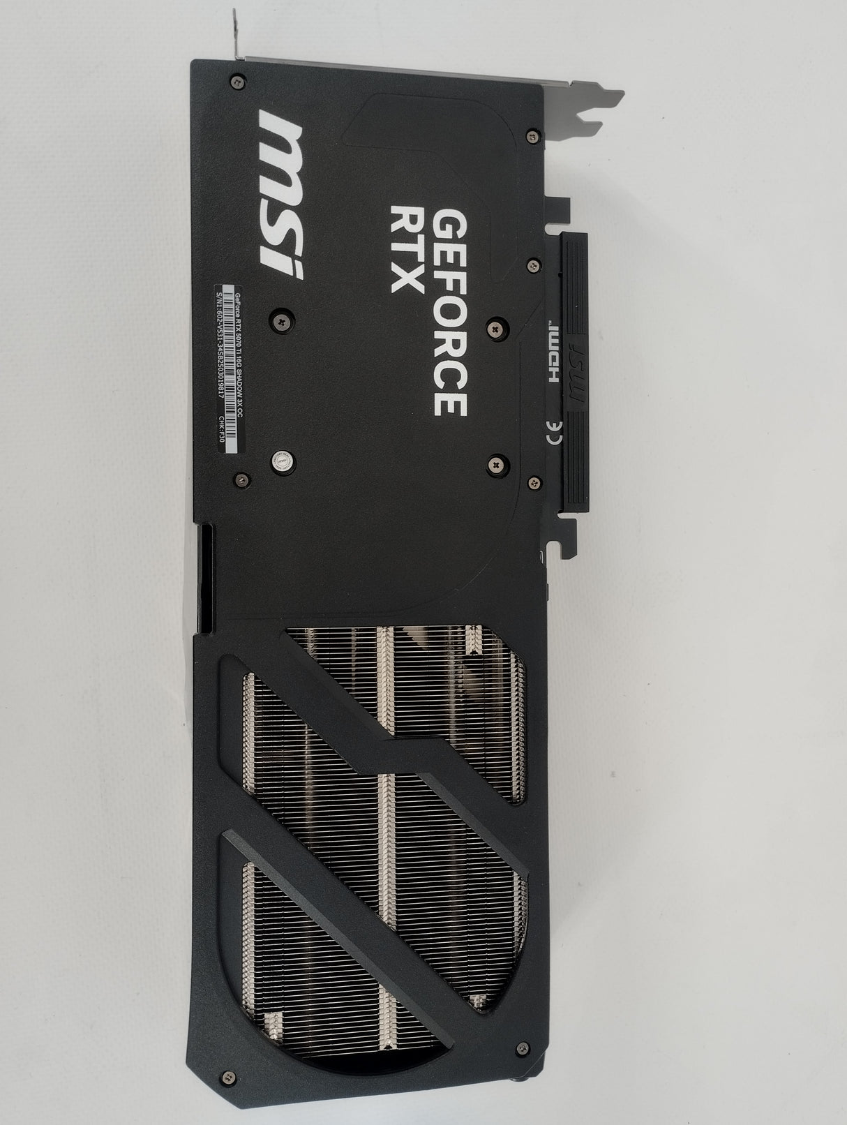 MSI Garfikkarte GeForce RTX 5070 Ti 16G SHADOW 3X OC - Refurbished - MSI e-Shop | Offiziell von MSI Deutschland