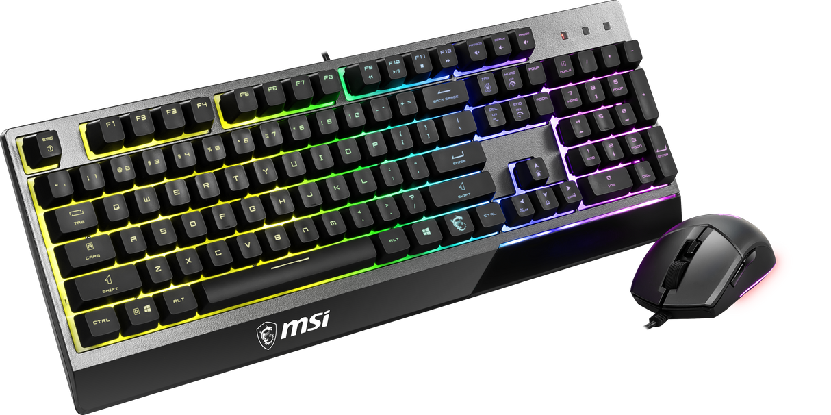 MSI Tastatur- und Maus-Set Combo USB, Schwarz