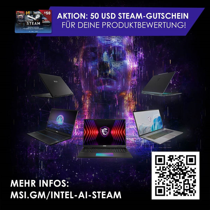 MSI Gaming Laptop Stealth 16 AI Studio A1VGG-038DE [mit Review & Receive-Aktion]