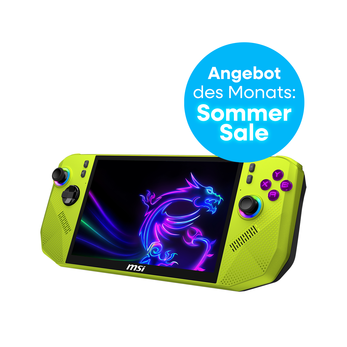 MSI CB Handheld PC Claw A8 BZ2EM-037 Neon Green