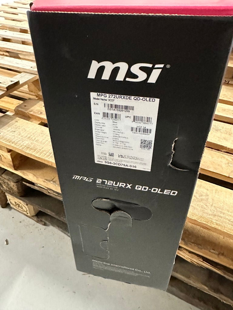 MPG 272URX QD-OLED | MSI Gaming Monitor *** Verpackung leicht beschädigt***