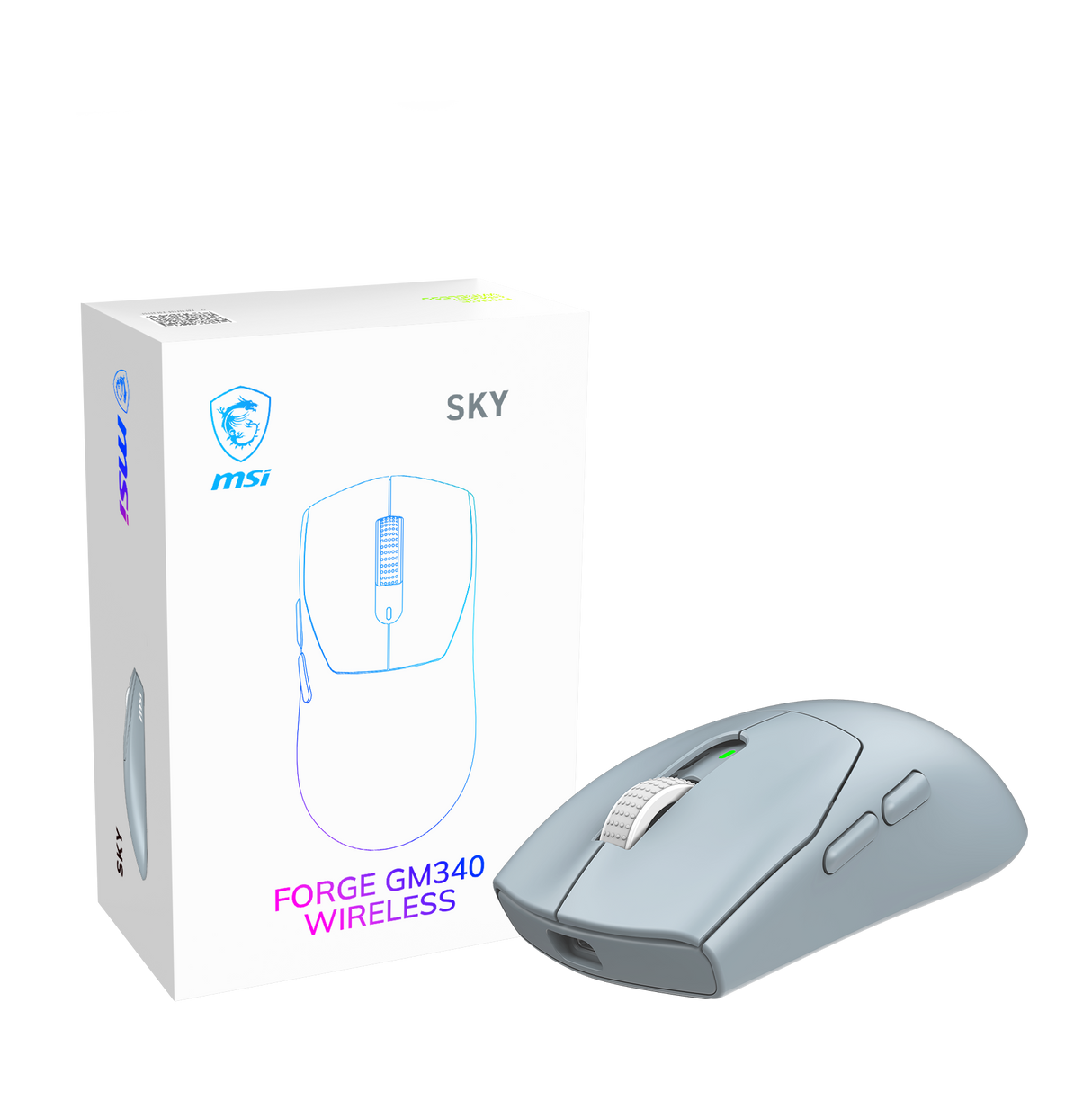 MSI Gaming Maus FORGE GM340 W SKY