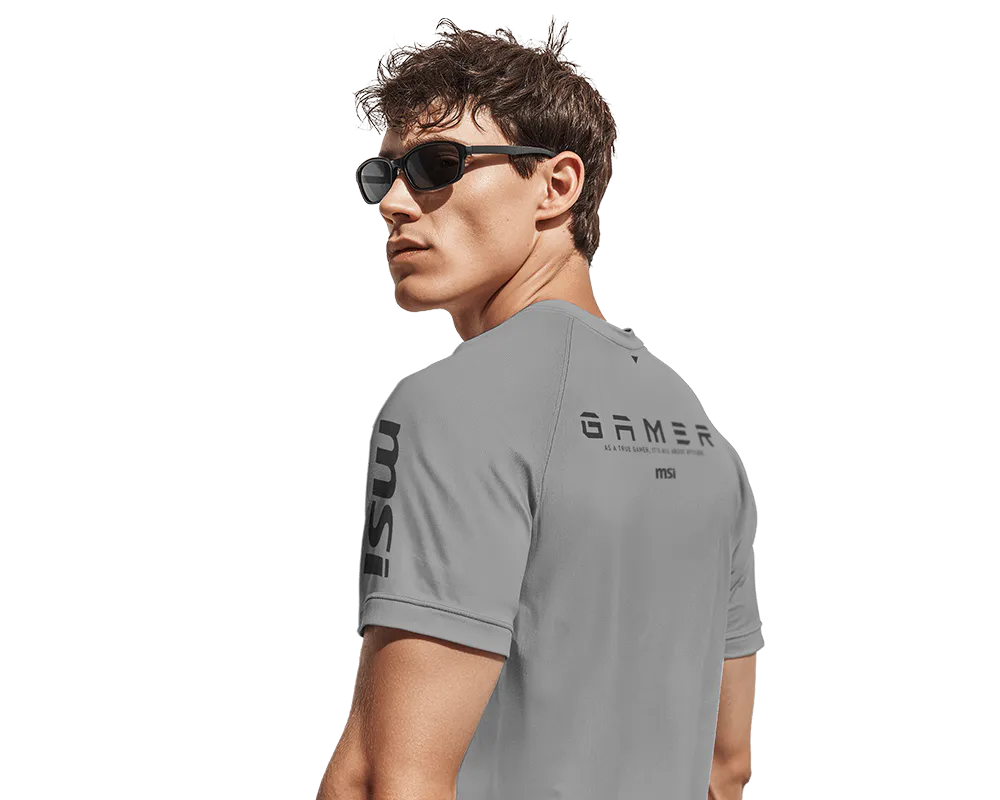MSI Gamer-Serie Feuchtigkeitsableitendes Raglan-T-Shirt, Gr. XL - MSI e-Shop | Offiziell von MSI Deutschland