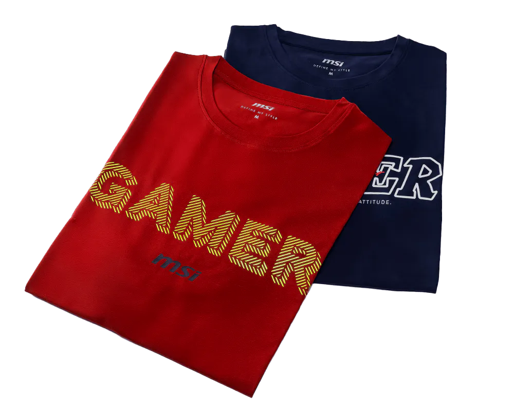 MSI Gamer-Serie Kühlendes T-Shirt – Ziegelrot, Gr. L - MSI e-Shop | Offiziell von MSI Deutschland