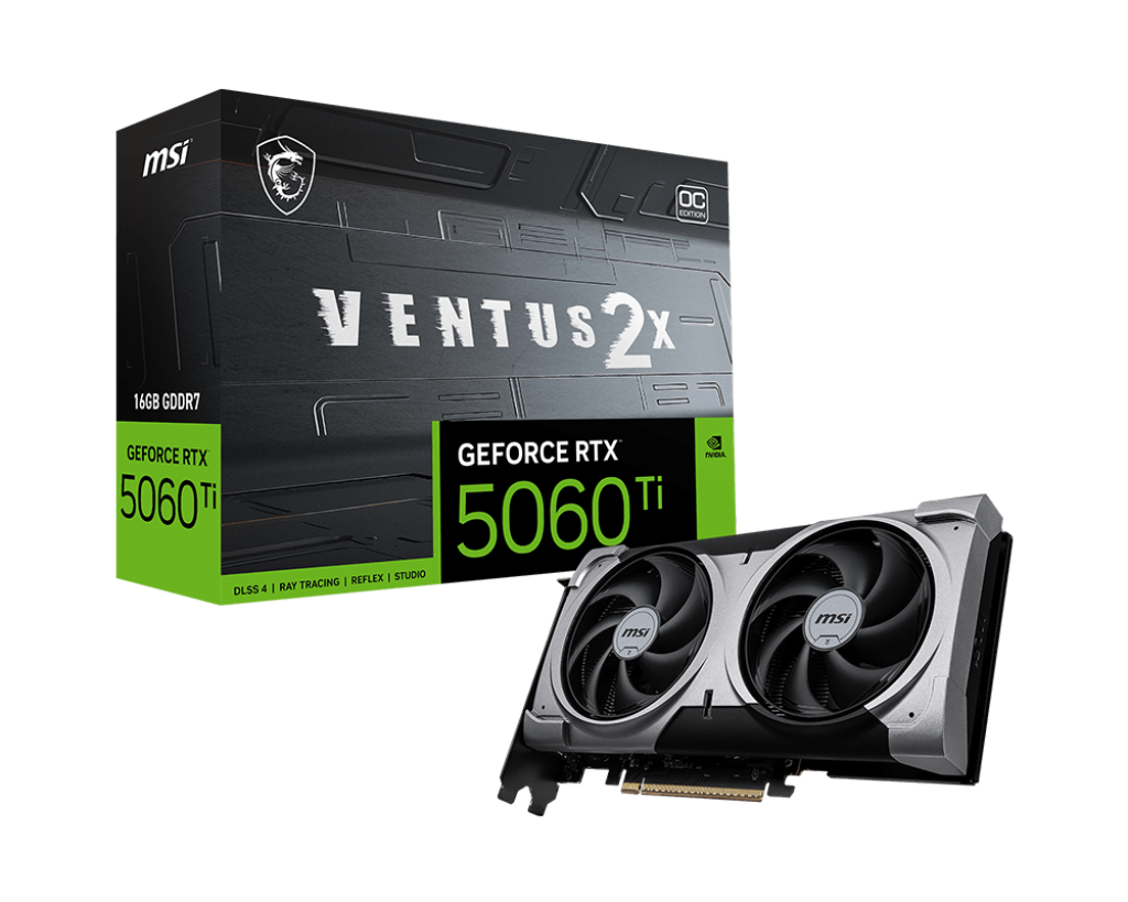 MSI Grafikkarte GeForce RTX 5060 Ti 16G VENTUS 2X OC PLUS