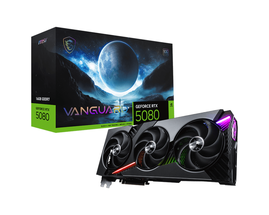 MSI Grafikkarte GeForce RTX 5080 16G VANGUARD SOC  ***Versandrückläufer****