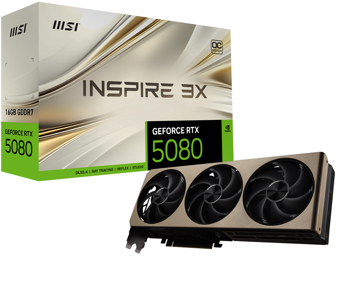 MSI Grafikkarte GeForce RTX 5080 16G INSPIRE 3X OC