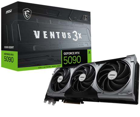 MSI Grafikkarte GeForce RTX 5090 32G VENTUS 3X OC - MSI e-Shop | Offiziell von MSI Deutschland