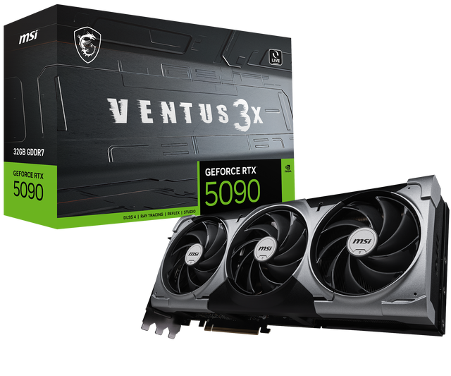MSI Grafikkarte GeForce RTX 5090 32G VENTUS 3X OC - MSI e-Shop | Offiziell von MSI Deutschland