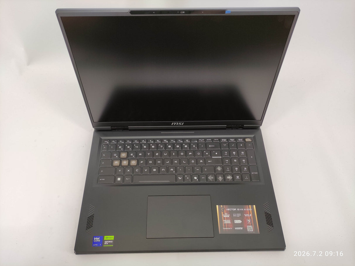 MSI Laptop Vector 18 HX AI A2XWHG-1007DE - Refurbished