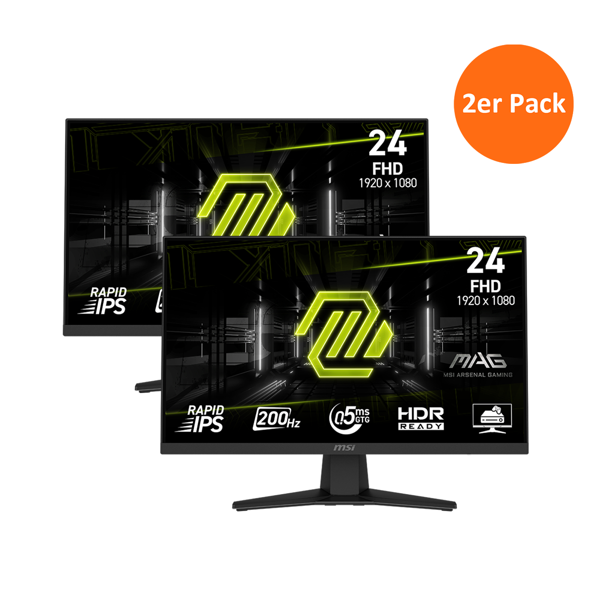 2er Pack - MAG 244F | MSI Gaming Monitor