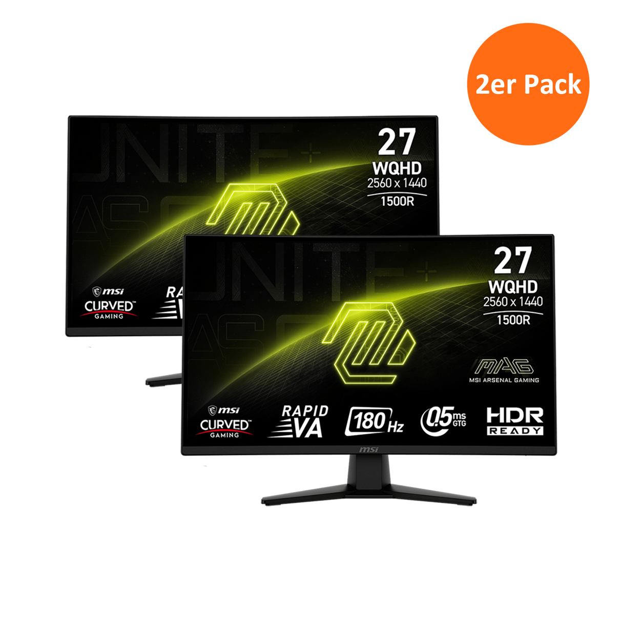 2er Pack - MAG 274CQF | MSI Gaming Monitor