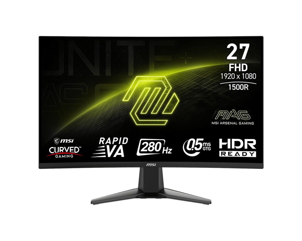 MSI MAG 276CXF ゲーミングモニター 27インチ MSI MAG 276CXF – 27″ Curved Gaming-Monitor FHD 280 Hz – MSI e-Shop