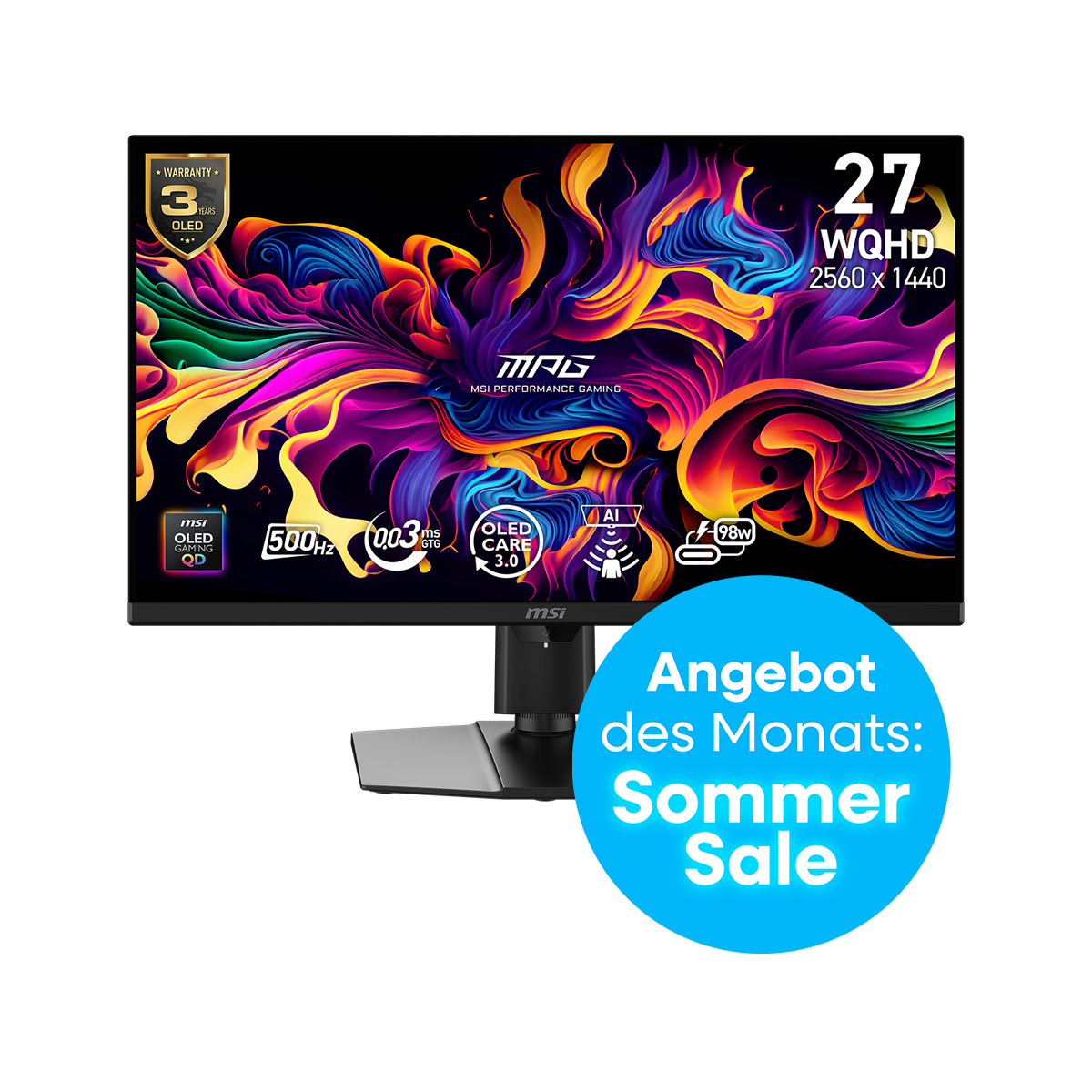 MSI CB MPG 271QR QD-OLED X50 | MSI Gaming Monitor