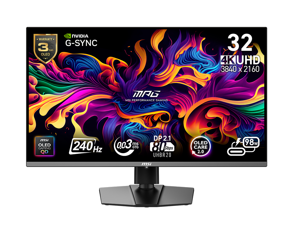 MPG 322URXDE QD-OLED | MSI Gaming Monitor - MSI e-Shop | Offiziell von MSI Deutschland