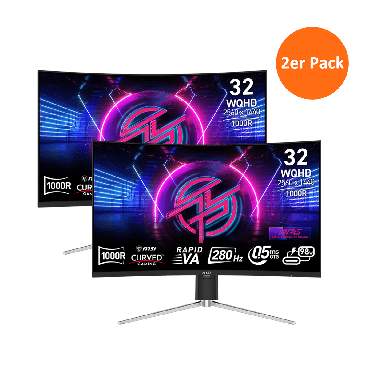 2er Pack - MPG 325CQRXF | MSI Gaming Monitor
