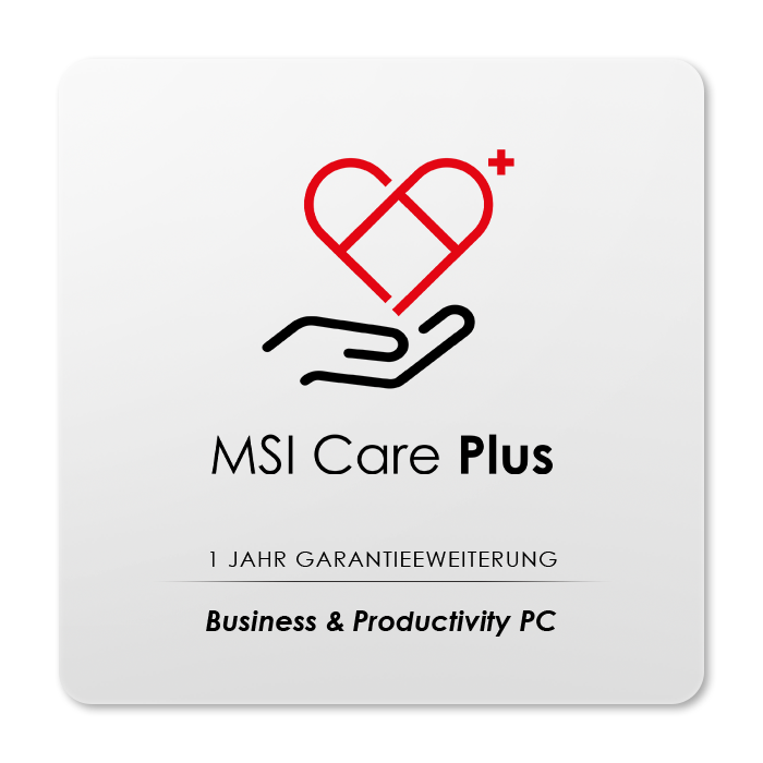 Ein (1) Jahr Garantieverlängerung für Business & Productivity Desktop PC | MSI Care