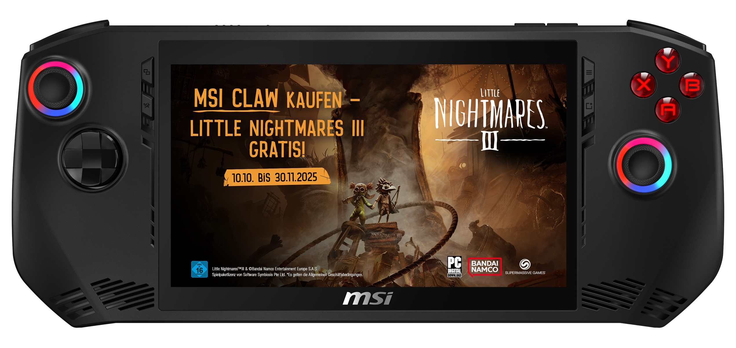 MSI Handheld PC Claw 7 AI+ A2VM-028DE