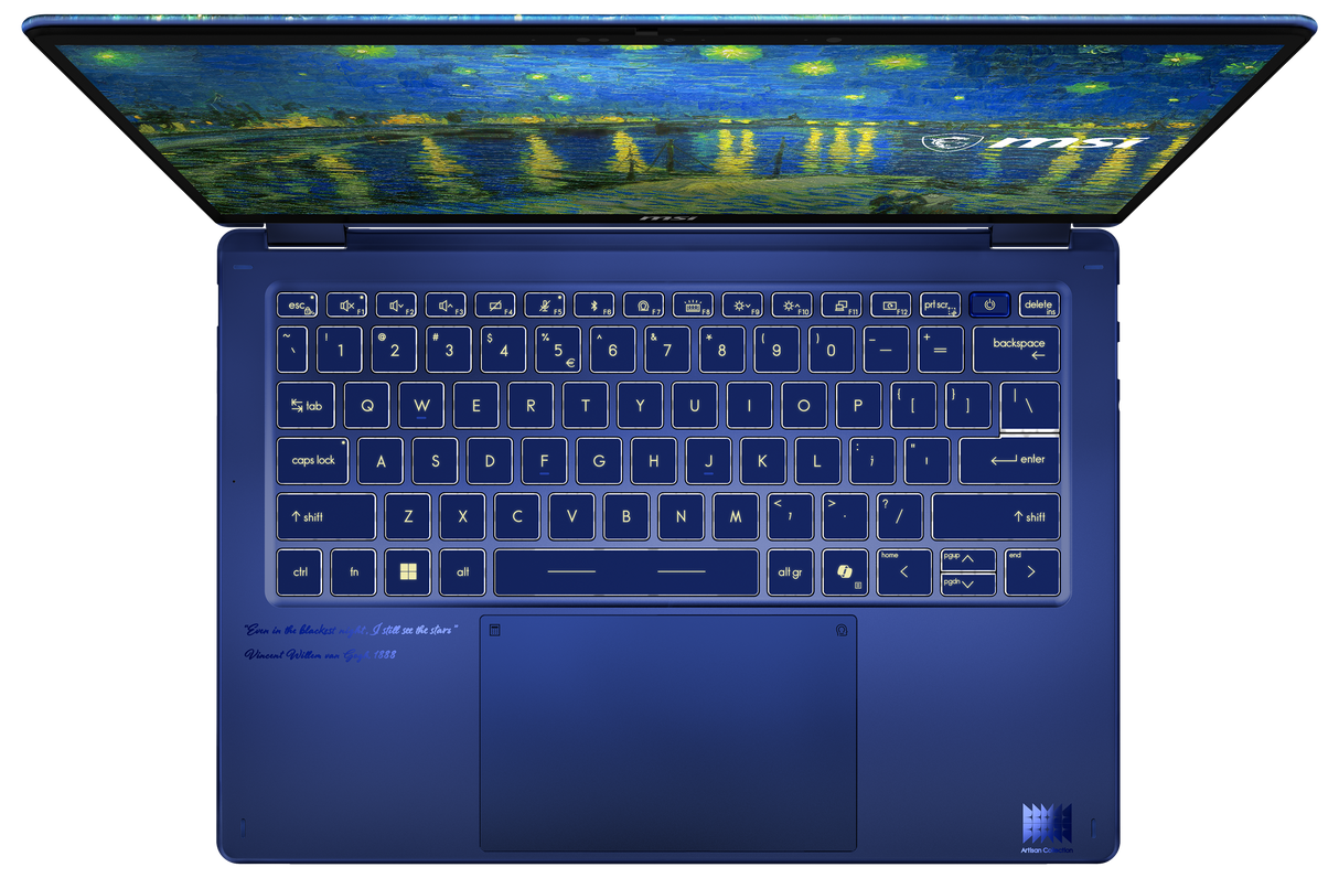MSI Laptop Prestige 14 Flip AI+ Starry Night Over the Rhone *** Vorabverkauf *** LT voraussichtlich ab KW 37!!!!!