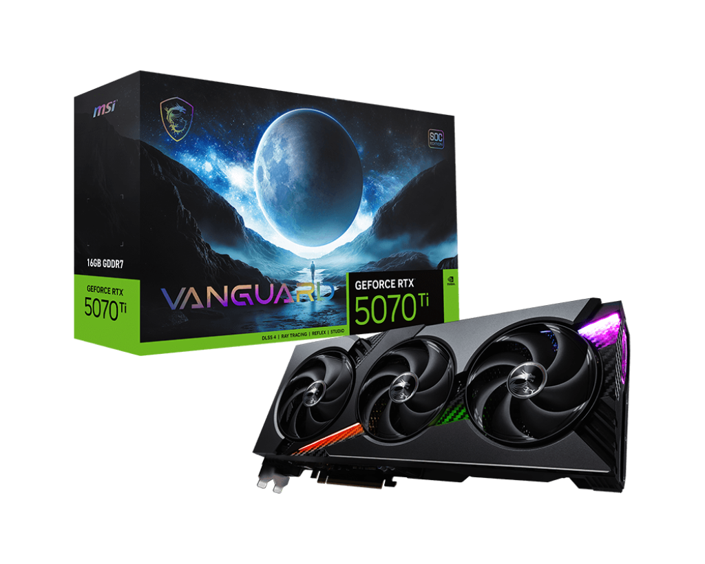GeForce RTX 5070 Ti 16G VANGUARD SOC - Refurbished - MSI e-Shop | Offiziell von MSI Deutschland