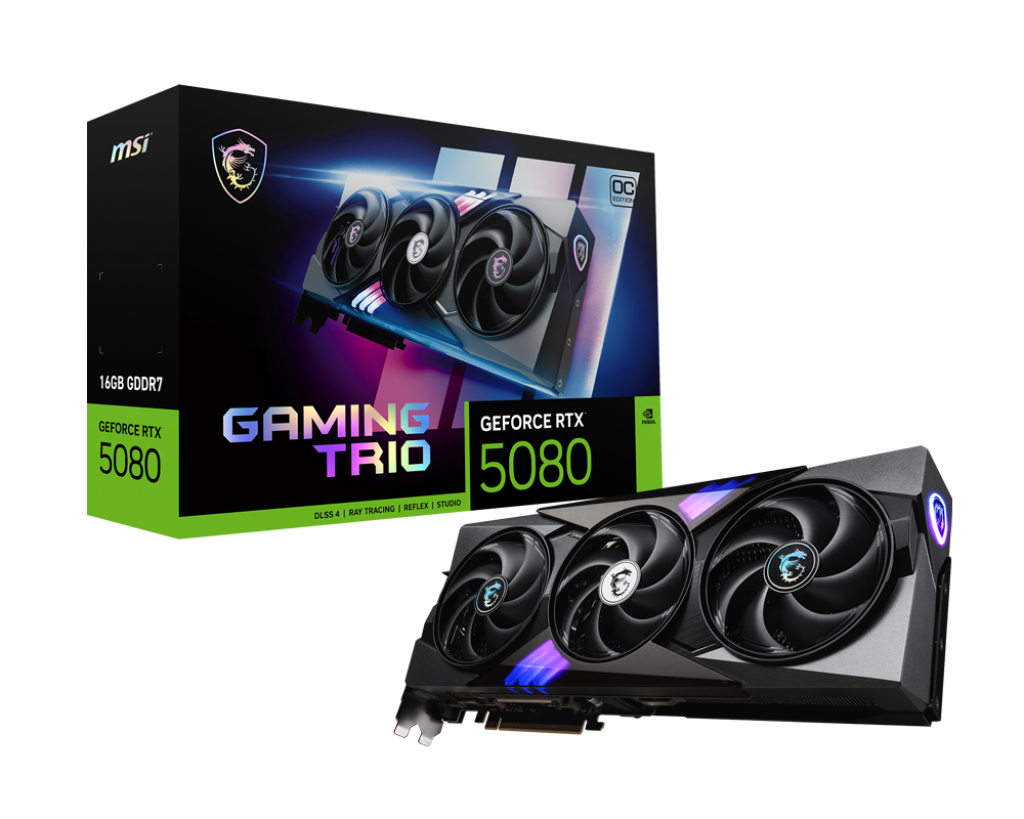 MSI Grafikkarte GeForce RTX 5080 16G GAMING TRIO OC  ***Versandrückläufer****