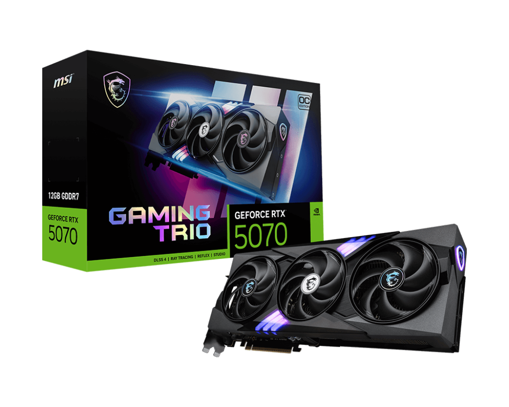 MSI Grafikkarte GeForce RTX 5070 12G GAMING TRIO OC - Refurbished - MSI e-Shop | Offiziell von MSI Deutschland