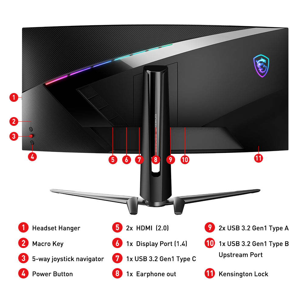 MPG ARTYMIS 343CQRDE | 34 zoll 165hz UWQHD Curved VA Panel FreeSync Premium HDR 400 | MSI Gaming Monitor