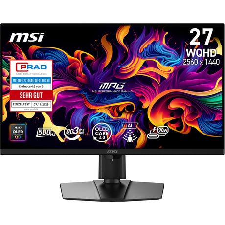 MPG 271QR QD-OLED X50 | MSI Gaming Monitor - MSI e-Shop | Offiziell von MSI Deutschland