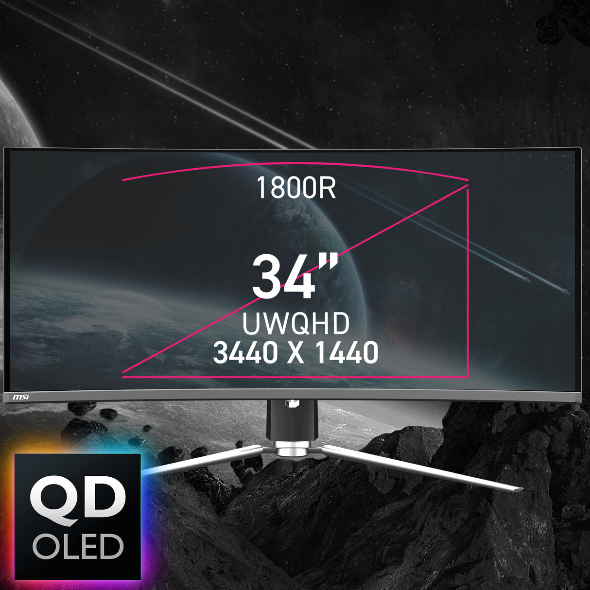 MPG 341CQPX QD-OLED | MSI Gaming Monitor