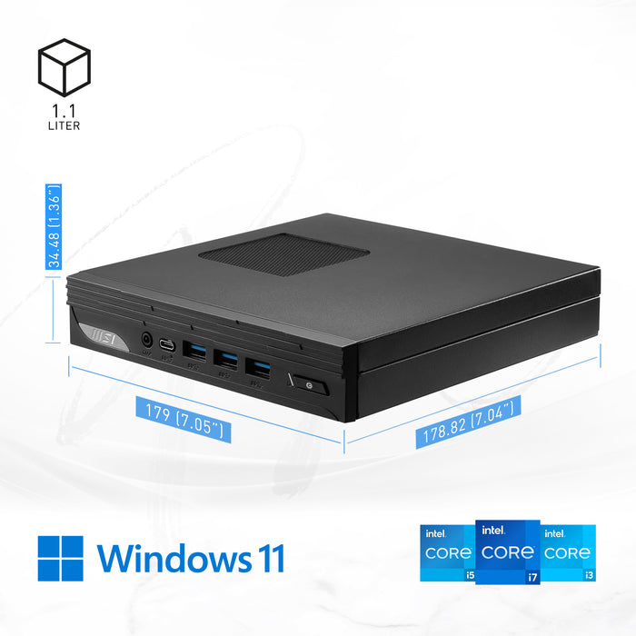 MSI CB PRO DP10 13M-002EU | Windows 11 Pro - i5-1340P - DDR4 8G - SSD 512GB - Schwarz