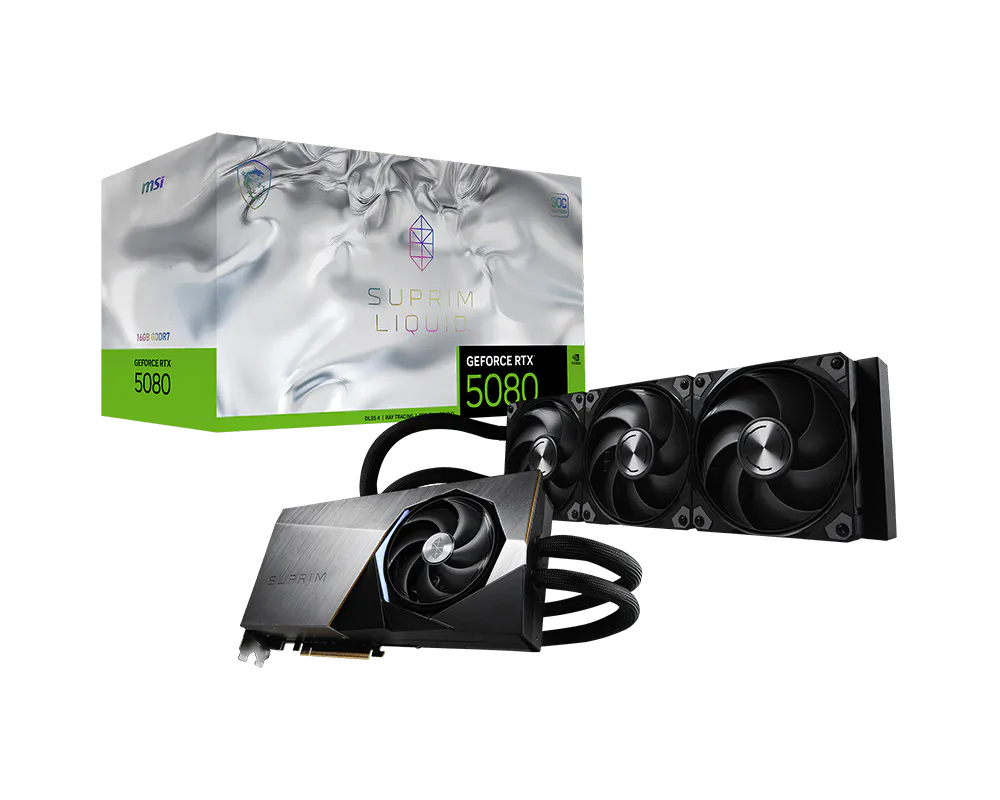 MSI Grafikkarte GeForce RTX 5080 16G SUPRIM LIQUID OC - Refurbished