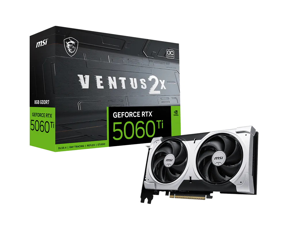 MSI Grafikkarte GeForce RTX 5060 Ti 8G VENTUS 2X PLUS - Refurbished