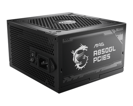 MSI Desktop PC Netzteil ATX 850Watt 80 Plus Gold MAG A850GL PCIE5 - MSI e-Shop | Offiziell von MSI Deutschland